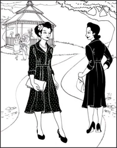 Folkwear #247 Lindy Shirtdress 1940s Dress Frock Sewing Pattern Only folkwear247 - Picture 1 of 2