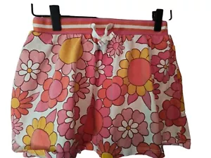 Mini Boden Retro Flowers Printed Skirt With Shorts For Girls 8-9y - Picture 1 of 3