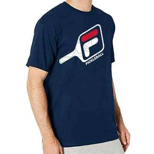 FILA NAVY BLUE MEN'S PICKLEBALL LOGO S/S T-SHIRT SZ: 6XL 6X NWT - Picture 1 of 3
