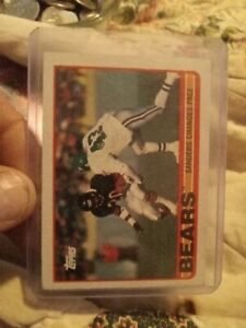 1989-TOPPS ERROR FOOTBALL CARD SANDERS CHANGES PACE.NEAL ANDERSON 