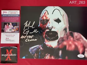 Mike Giannelli All Hallows Eve autografiada firmada 8x10 foto Art the Clown JSA - Imagen 1 de 1