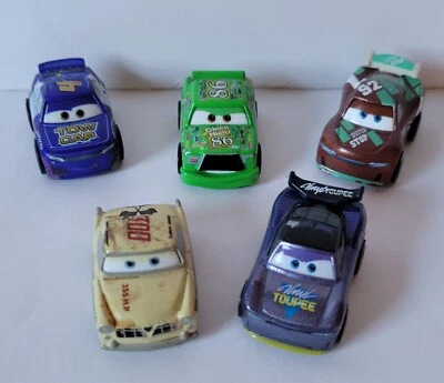 5 Disney Pixar Cars Mini Racers Metal Diecast Vinilo Toupee Chick Hicks Banshee Foto 1 de 4
