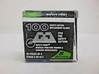 ¡¡NUEVO!! Hoja de seguridad punta roma de acero al carbono PHC, 2-1/4", 100 PK, SP-017 Foto 1 de 2