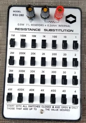  Technology RSU-280 Portable Switch Adjustable Resistance Substitution  - Image 1 of 3