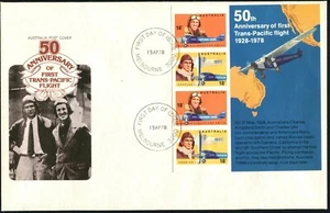 1978 Famous Australian Aviators Mini Sheet Large First Day Cover, VGC - Picture 1 of 1