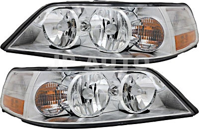 Juego de faros halógenos para Lincoln Town Car 2003-2004 lado conductor y pasajero Foto 1 de 4