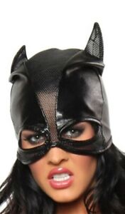 Masque Déguisement Chaton Catwoman PVC Résille Vinyle Costumes Carnaval Hallen