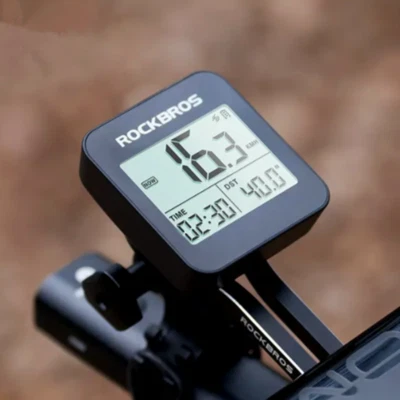 ROCKBROS 2" Waterproof GPS Bike Computer Speedometer Stopwatch Cycling Odometer - Image 1 of 4