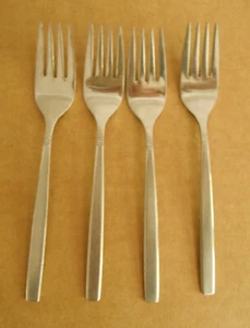 Oneida Ltd Stainless Flatware Melissa Lot of 4 Salad Forks P1 - Picture 1 of 4