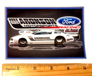 Cale ARONSON Ford Racing  MUSTANG PRO STOCK NHRA Drag Racing Sticker Decal - Picture 1 of 1