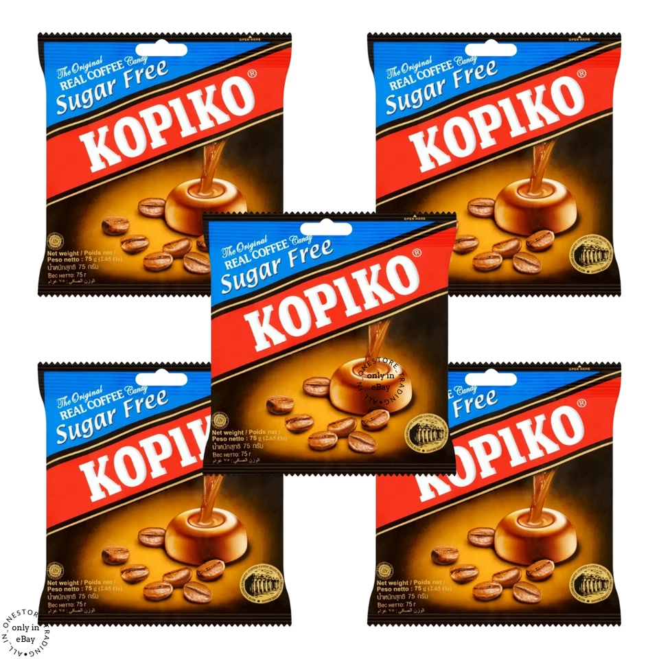 1x Kopiko Real Coffee Candy Sugar 75g