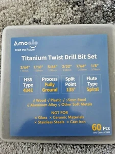 Titan AM Bohrer Set (60-teilig), Premium 4341 HSS Micro Bohrer  - Bild 1 von 3