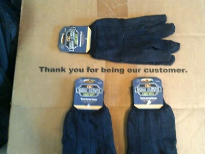 3 PCS Of CLC Part # 2008 Lite Duty Brown Jersey Work Gloves One Size Fits All - Image 1 of 2