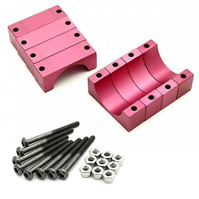 4 Sets 25mm 10mm Width CNC Aluminum Tube Clamp Mount (Red Anodized) • 5.95$