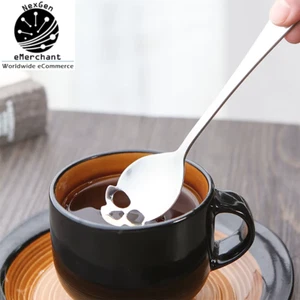Cuchara de café calavera de acero inoxidable - Cuchara agitadora creativa para té y postre - Imagen 1 de 7