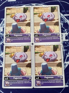 x4 Pagumon BT9-006 U Playset Digimon TCG X Record - Picture 1 of 1