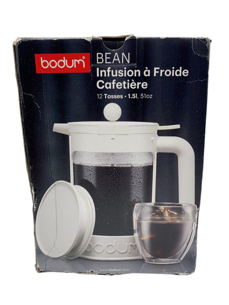 Bodum Loggia 8 Cup French Coffee Press Carsten Jorgensen Design Model 1568 White Photo Related