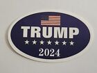 Trump Oval 2024 with America Flag Political Theme Sticker Decal Embellishment