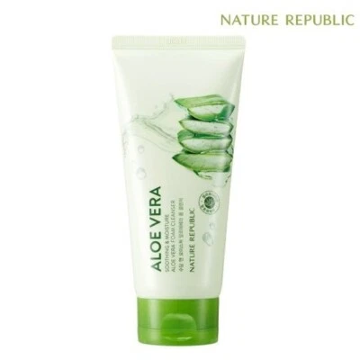 NATURE REPUBLIC Soothing & Moisture Aloe Vera Foam Cleanser 150ml Cleansing Foam - Image 1 of 4