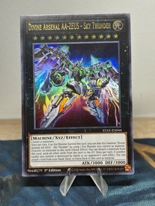 Tarjeta individual Divine Arsenal AA-Zeus Sky Thunder ultra rara STAX-EN044 Yugioh - Imagen 1 de 4