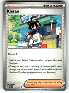 Pokemon Prismatic Evolutions Kieran 113/131 - Picture 1 of 4