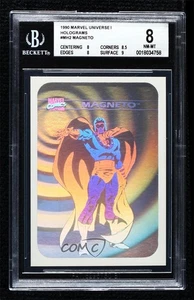 1990 Impel Marvel Universe Holograms Magneto #MH2 BGS 8 - Picture 1 of 3