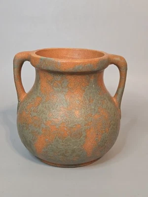 Vintage Burley Winter Arts and Crafts Pottery Vase Mottled Copper Tone Glaze #54 - Image 1 of 4