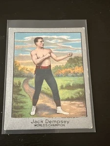 JACK DEMPSEY 1910 T220 MECCA CHAMPIONS BOXEO Borde Plateado - Imagen 1 de 6