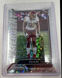 2020 Panini Prizm Chase Young Emergent Prizms No Huddle Disco #15 RC - Picture 1 of 2