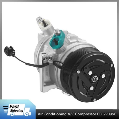 New A/C Compressor w/Clutch for 2012-2019 Nissan March/Nissan Versa Note L4 1.6L Foto 1 de 4