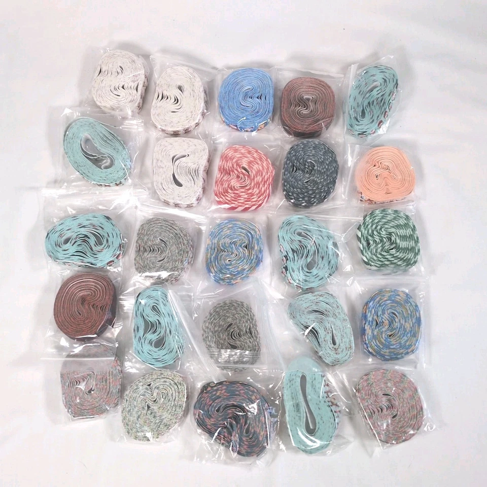 Lot of 25 Rolls of Christmas Elastic Ribbon New 5/8" Wide Holiday Crafts Lot8 - Image 1 of 4