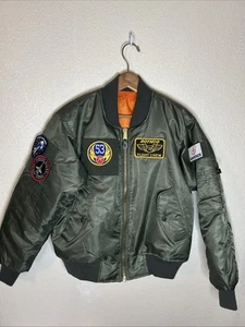 Rothco Mens Military Air Force Style MA-1 Flight Jacket W/ Removable Patches XS - Picture 1 of 5