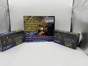 Vintage VIDEO PROFESSOR Computer Learning VHS Kit Windows 95 A Lot Of 3 Packages - Picture 1 of 13