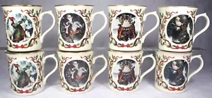 8 New Old Stock Lenox Magic of Christmas Santa Claus Coffee Mug Collection Set - Picture 1 of 7