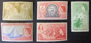 Bermuda 1953 QEII pictorials definitives MH SG135-139 - Picture 1 of 1