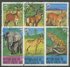 Obervolta 1979 WWF Naturschutz Tiere Elefant Leopard Antilopen 760/65 gestempelt