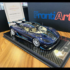 FrontiArt 1:18 Koenigsegg Agera one1 Carbon Blue Resin Car Model Collection Gift