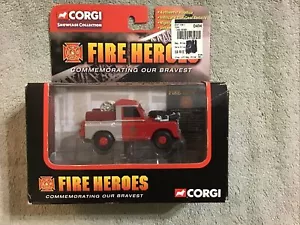 2002 Corgi Fire Heroes LAND ROVER FIRE TRUCK 1/43 Scale - Picture 1 of 8
