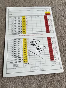 Seb Coe Team GB Olympian HAND SIGNED Wentworth Golf Course Scorecard - Picture 1 of 3
