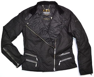 Chaqueta de motociclista de algodón encerado Deep Mill de BARBOUR INTERNATIONAL para dama - Imagen 1 de 2