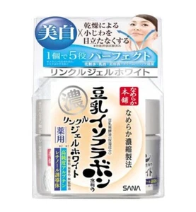SANA [ Nameraka Honpo Medicated Brightening Wrinkle Gel White 100g ] Anti-aging - Picture 1 of 7