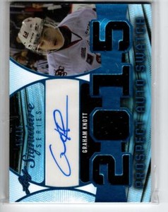 2015-16 Leaf Signature Signature Jersey AUTO Blue #PAJGK1 Graham Knott /15