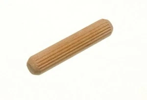 * KARTON MIT 20 - HOLZDÜBELSTIFTE MÖBELDÜBEL M8 8 MM X 40 MM 8G5 - Bild 1 von 1