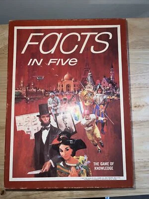 Vintage 1971 Facts In Five 3M Bookshelf Game - The Game of Knowledge - Complete - Image 1 of 2
