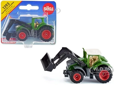 TRACTOR FENDT 1050 VARIO CON CARGADOR FRONTAL MODELO DIECAST VERDE DE SIKU 1393 Foto 1 de 2