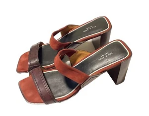 Rag & Bone Sandal Block Heels Suede & Leather Women's Shoes Size EU 36 / US 6 - Picture 1 of 22
