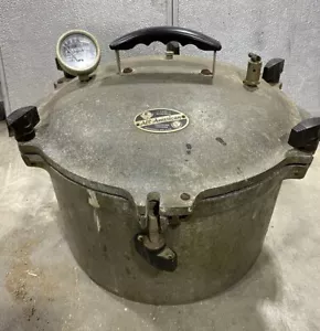 VINTAGE ALL AMERICAN QT HVY CAST ALUMINUM PRESSURE COOKER Canner Presto Kitchen - Picture 1 of 12