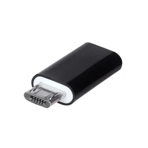 Adapter Micro USB auf USB C Typ-C Weiblicher Konverter Datenadapter Schw - Bild 1 von 4