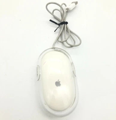Genuine Vintage Apple Macintosh Pro M5769 USB Wired Optical 400 DPI Mouse White - Image 1 of 3