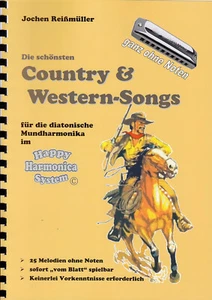 Mundharmonika-Spielheft OHNE Noten: "Country & Western-Songs" - für Bluesharps - Bild 1 von 5